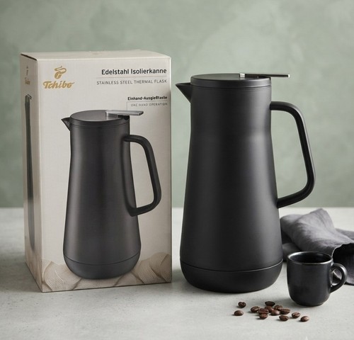 Tchibo edelstahl isolierkanne - edelstahl,