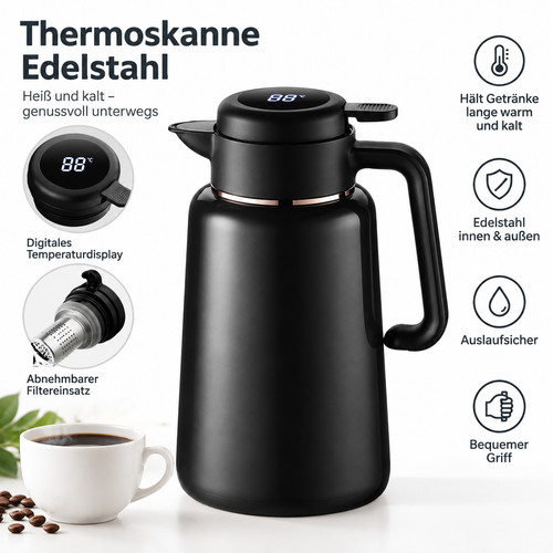 Thermoskanne edelstahl - thermoskanne,