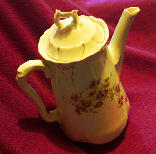 Porzellan kaffeekanne mit - porzellan,