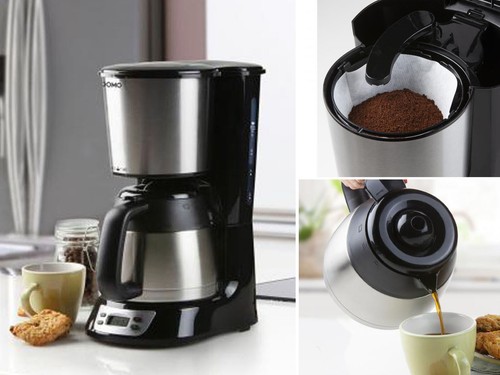 Edelstahl filterkaffeemaschine - edelstahl,