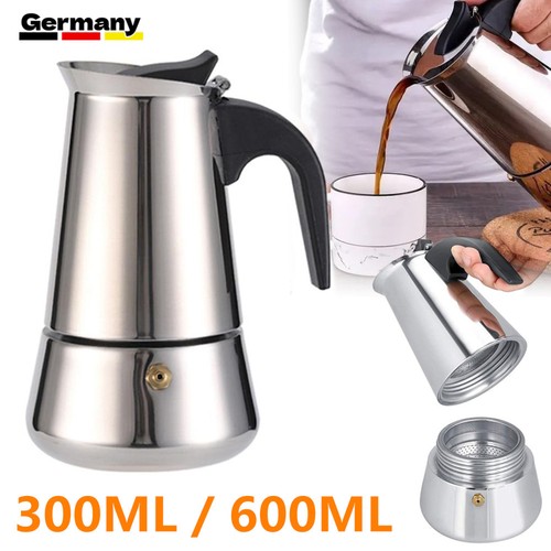 Edelstahl espressokocher - edelstahl,