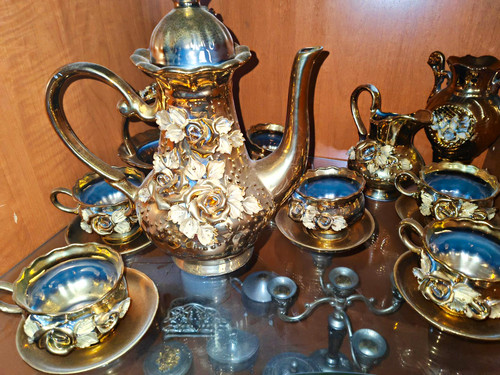 Vergoldetes kaffee - vergoldetes, &
